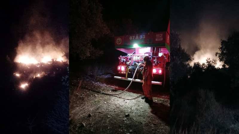 Antalya’daki orman yangını bilançosu: 7 dekarlık alan zarar gördü