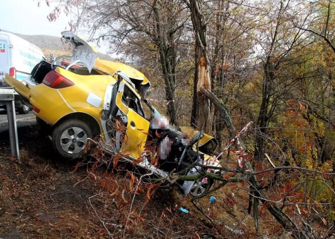 Manisa’da Taksi Kazasında Bir Yolcu Hayatını Kaybetti