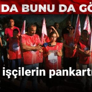 direnen iscilerin pankartlarini caldilar 86XruqNO