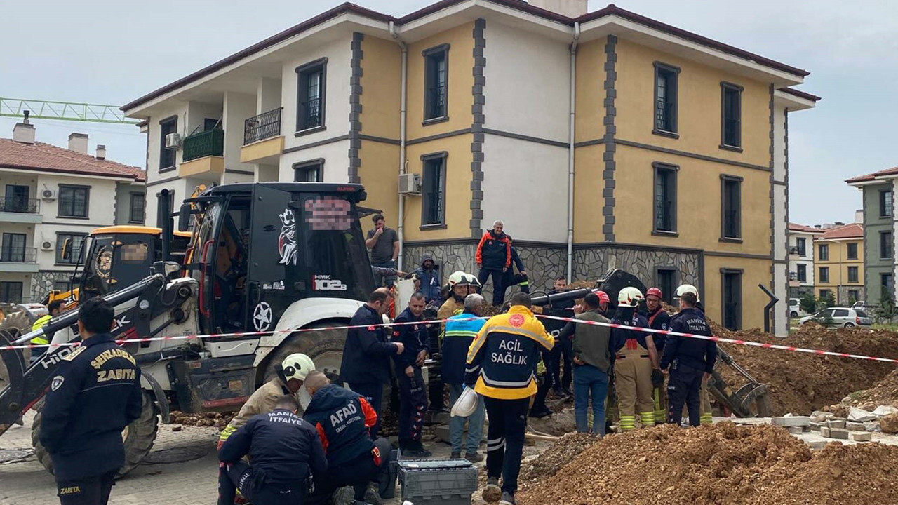 Manisa’da Kanalizasyon Çalışmasında Göçük: Bir İşçi Toprak Altında Kaldı