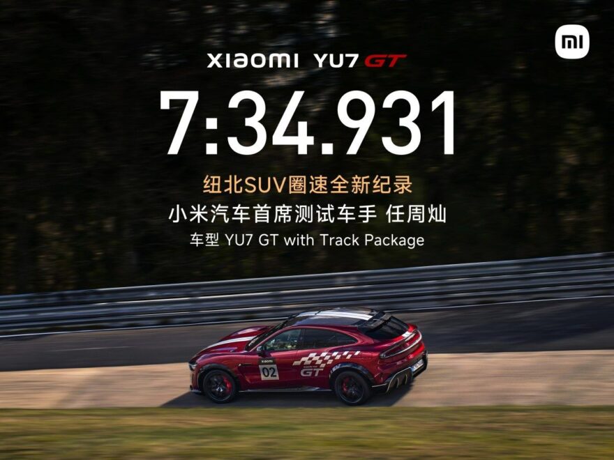 Xiaomi YU7 GT, Nürburgring’de Rekor Kırdı